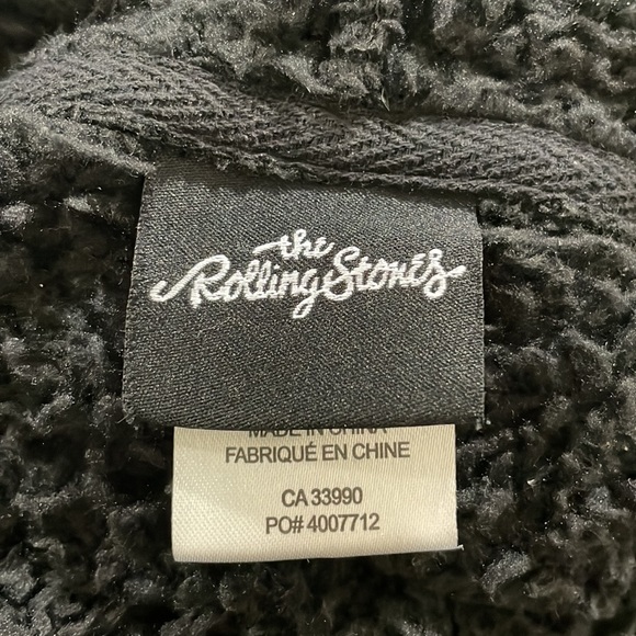 BluenotesxAeropostle RollStones Black Sherpa Hoodie - Picture 5 of 7